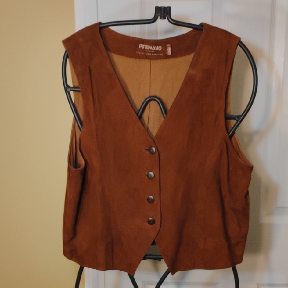 Supple Brown Suede Vest M/L